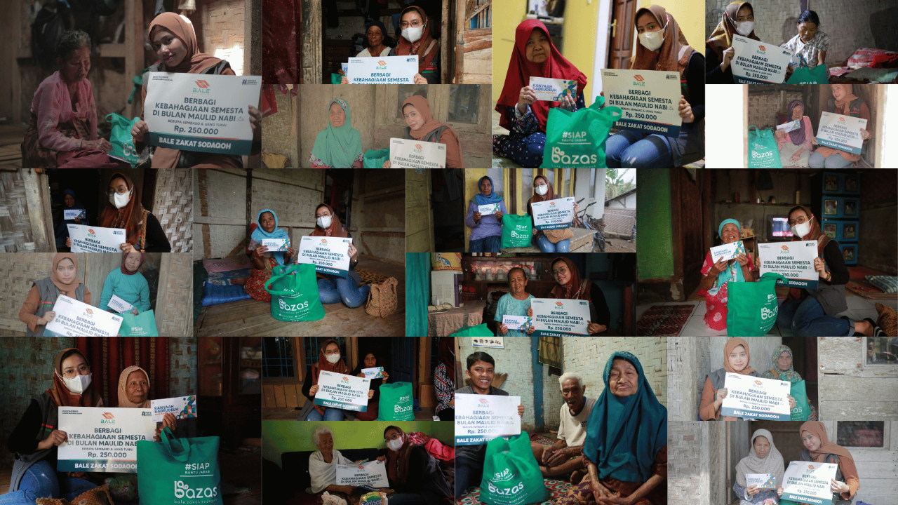 Berbagi Kebahagiaan di Bulan Maulid, Bale Zakat Salurkan Bantuan untuk Lansia dan Janda Dhuafa di Desa