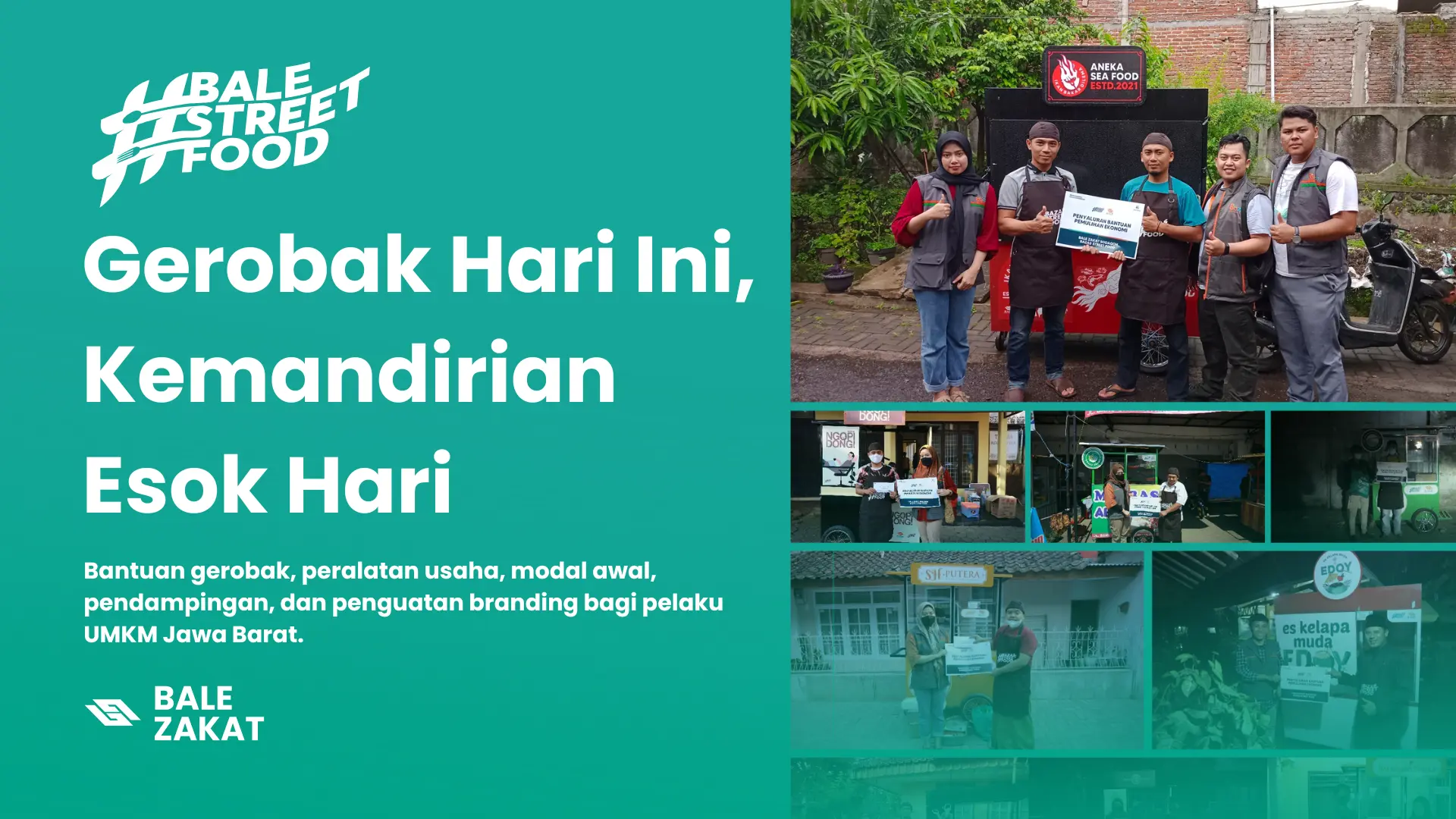 Bantuan ekonomi gerobak bale street food