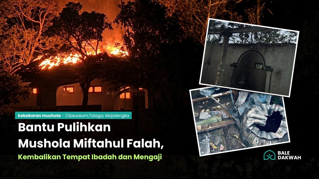 Bantu Pulihkan Mushola Miftahul Falah Pasca Kebakaran